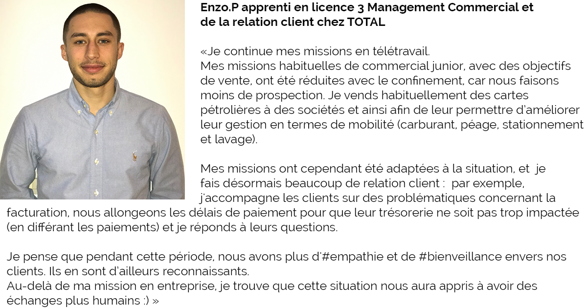 enzo texte et image Témoignage Enzo L3 MCRC