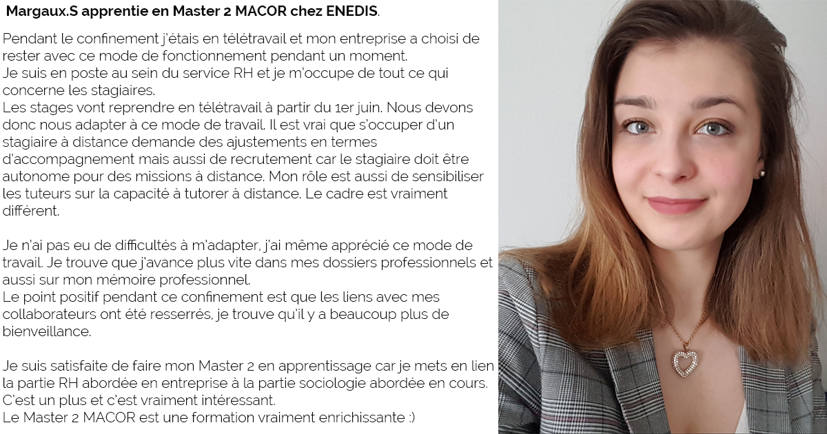 Témoignage Margaux – M2 MACOR Témoignage Margaux - M2 MACOR
