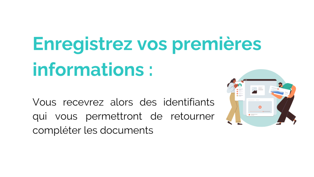 Enregistrez vos premières informations